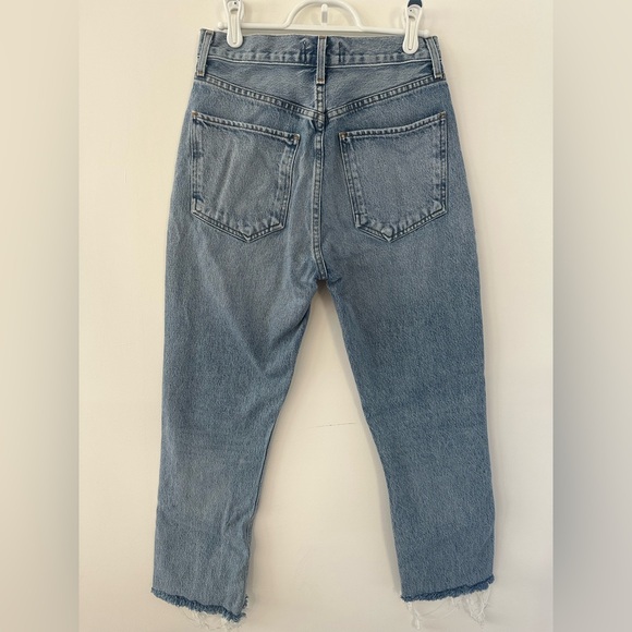 AGOLDE jeans size 26 RILEY high rise straight crop - Picture 8 of 11